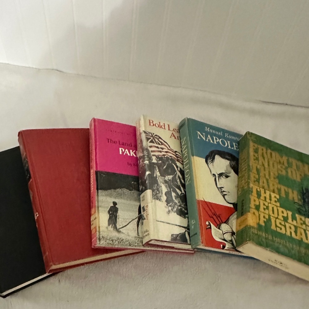 Vintage History Biography Book Lt 6pc Napoleon Israel Pakistan Japan Kilimanjaro - Picture 2 of 11
